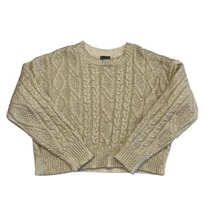 NWT Major Label Group Gold Foil Sweater Size M